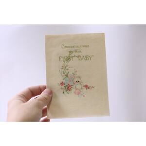 Baby Toys and Flowers, First Baby, Congratulations, Touching Message, Adorable